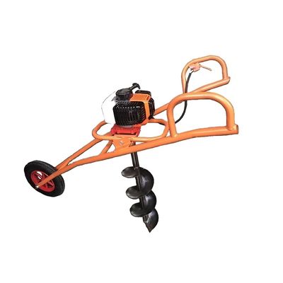 Mini 62cc 200mm Wheel Gasoline Earth Auger/Post Hole Digger Drillers Earth Auger Drill/Handheld Portable Power Earth Drill Rigs